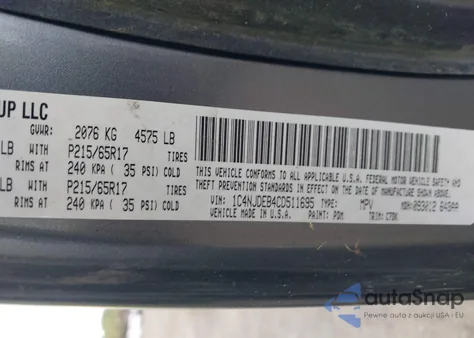 2012 Jeep Compass Latitude из США, поврежденный, VIN 1C4NJDEB4CD511695